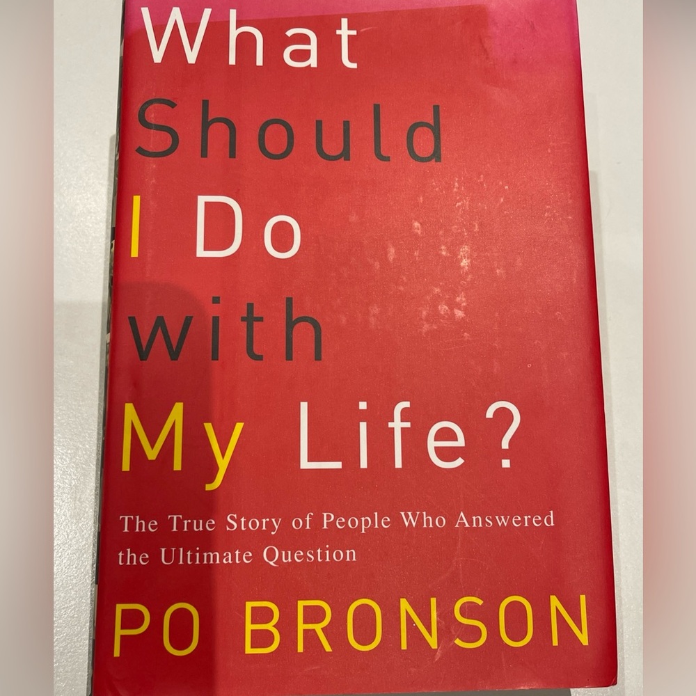 What Should I Do With My Life? by Po Bronson Hardcover Self Help Book
